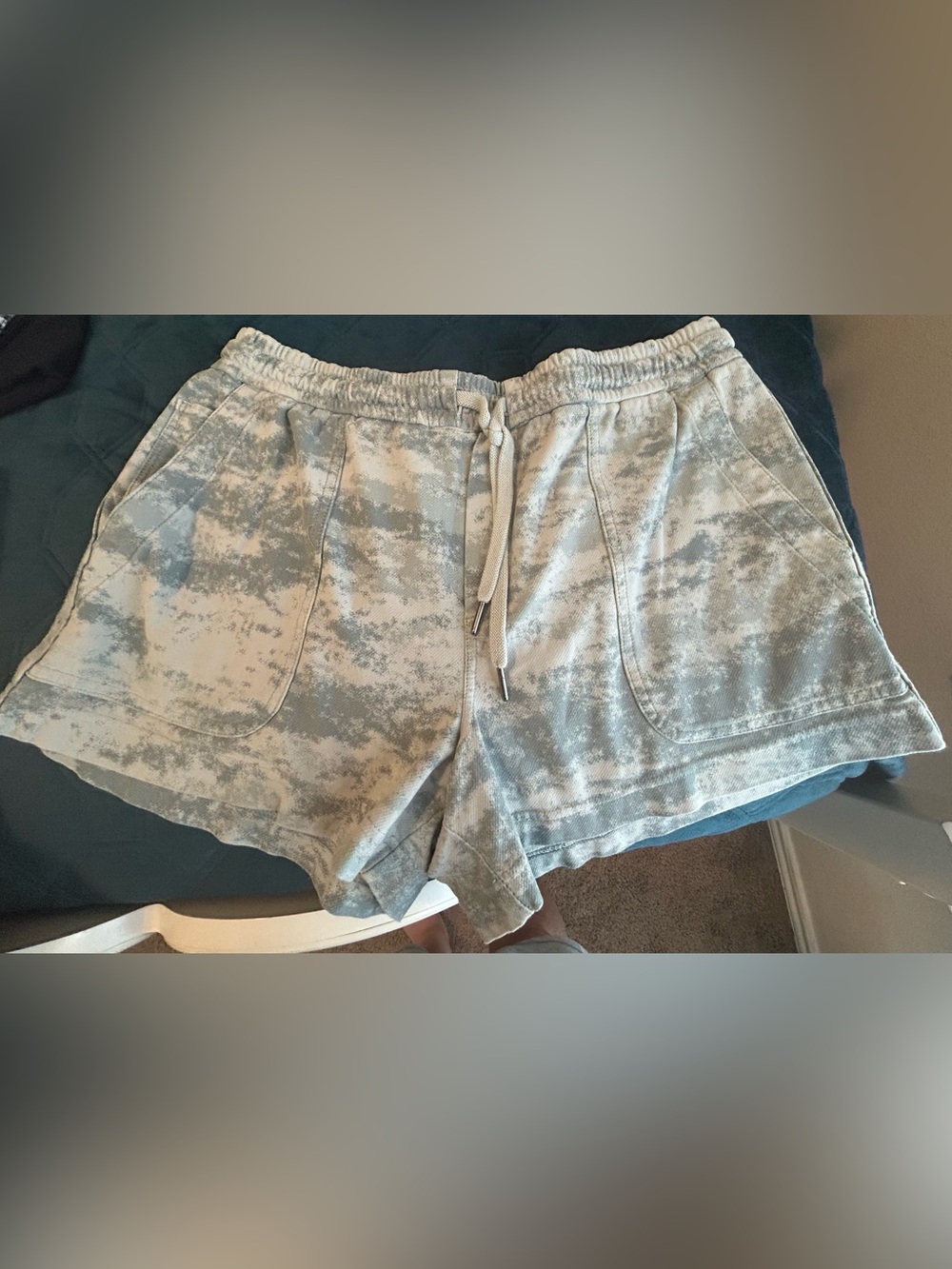 Athleta Women's Farallon camo fog Athletic Shorts (pair #2) - like new Large